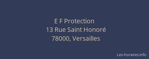 E F Protection