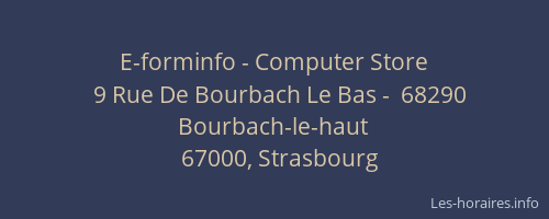 E-forminfo - Computer Store