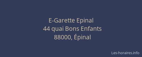 E-Garette Epinal
