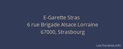 E-Garette Stras