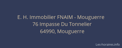 E. H. Immobilier FNAIM - Mouguerre