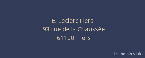 E. Leclerc Flers