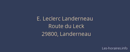 E. Leclerc Landerneau