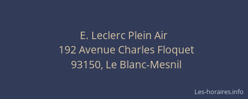 E. Leclerc Plein Air