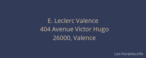 E. Leclerc Valence