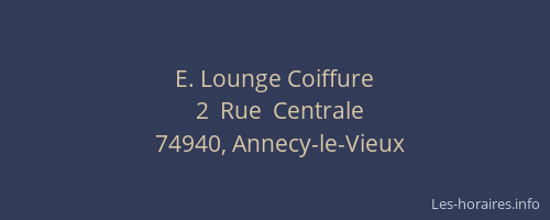 E. Lounge Coiffure