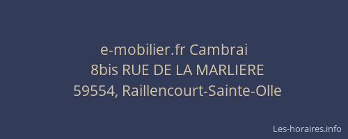 e-mobilier.fr Cambrai