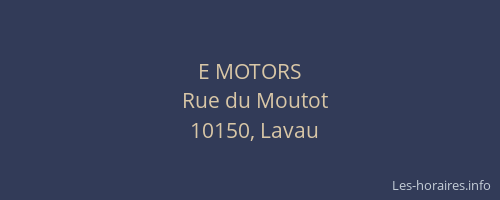 E MOTORS