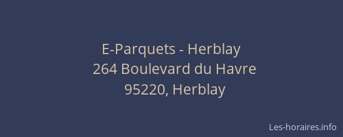 E-Parquets - Herblay