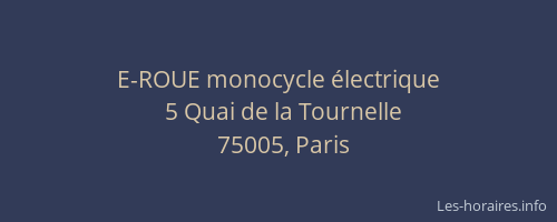 E-ROUE monocycle électrique