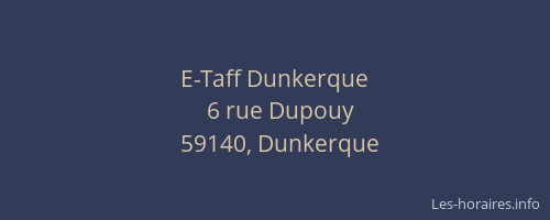 E-Taff Dunkerque