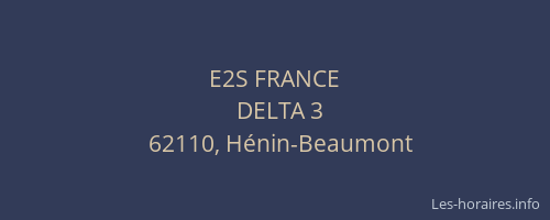 E2S FRANCE