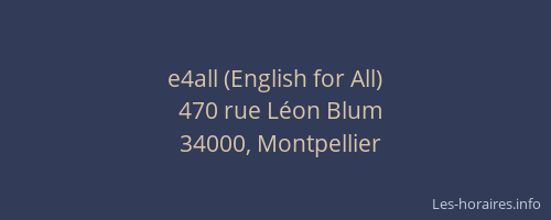 e4all (English for All)