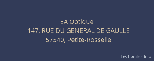 EA Optique