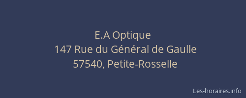 E.A Optique