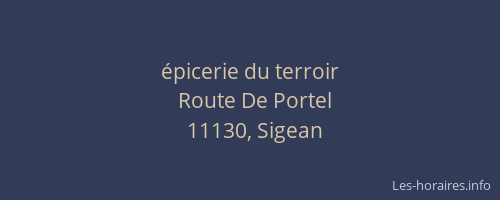 &eacute;picerie du terroir