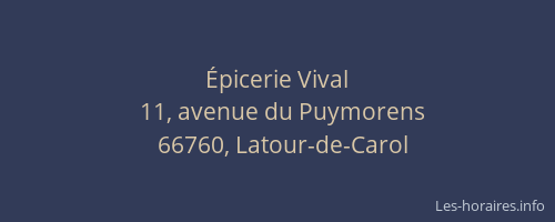 &Eacute;picerie Vival