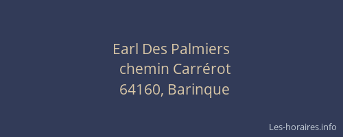 Earl Des Palmiers