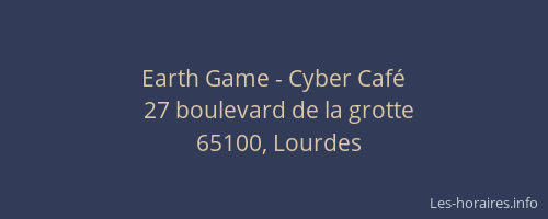 Earth Game - Cyber Café