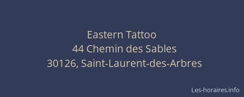 Eastern Tattoo