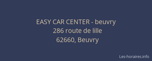 EASY CAR CENTER - beuvry