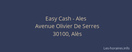 Easy Cash - Ales