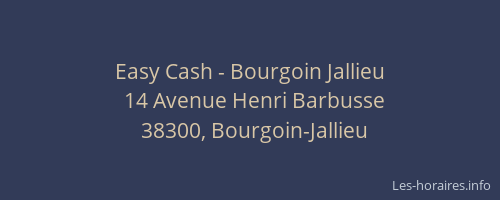 Easy Cash - Bourgoin Jallieu