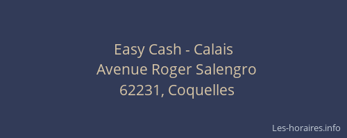 Easy Cash - Calais