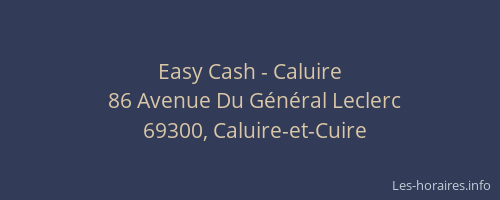 Easy Cash - Caluire
