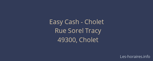 Easy Cash - Cholet