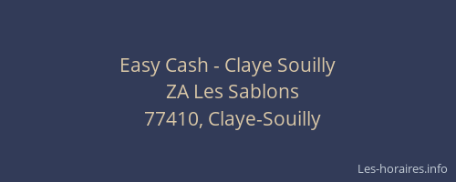 Easy Cash - Claye Souilly