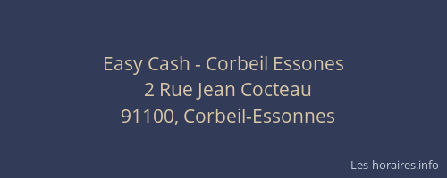 Easy Cash - Corbeil Essones