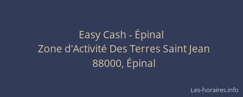 Easy Cash - Épinal