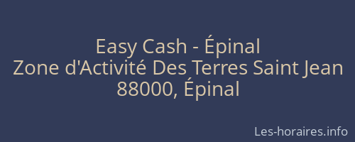 Easy Cash - Épinal