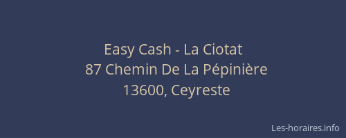 Easy Cash - La Ciotat