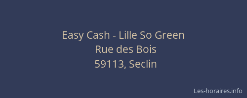 Easy Cash - Lille So Green
