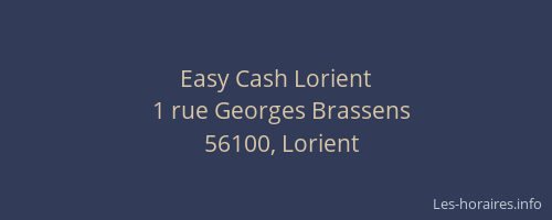 Easy Cash Lorient