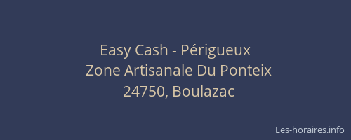 Easy Cash - P&eacute;rigueux