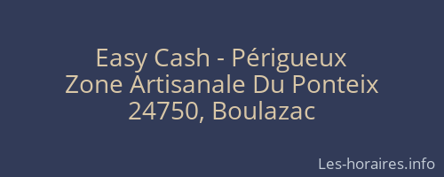 Easy Cash - Périgueux