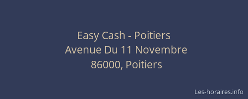 Easy Cash - Poitiers