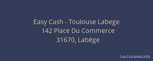 Easy Cash - Toulouse Labege