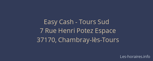 Easy Cash - Tours Sud
