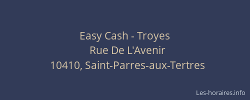 Easy Cash - Troyes