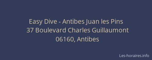 Easy Dive - Antibes Juan les Pins