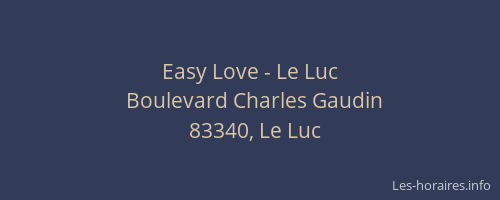 Easy Love - Le Luc