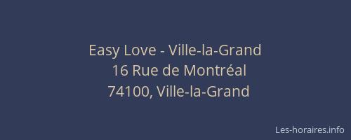 Easy Love - Ville-la-Grand