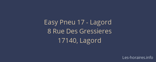 Easy Pneu 17 - Lagord