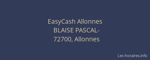 EasyCash Allonnes