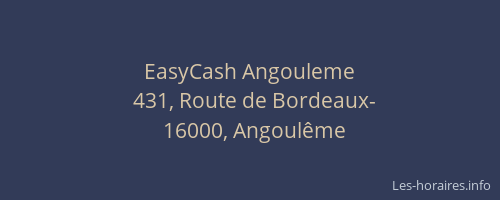 EasyCash Angouleme