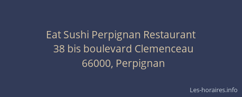 Eat Sushi Perpignan Restaurant
